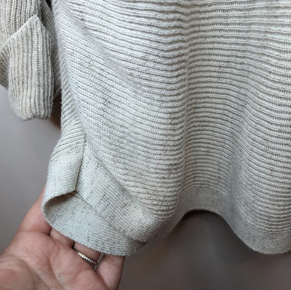 Nic + Zoe Cream Knit Cotton Blend Button Sleeve Women Large - Picture 4 of 6